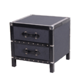 Cole Grey Fabric Bedside